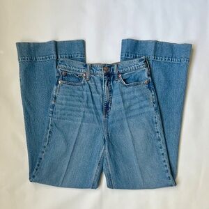 Women's JCrew Denim Trouser in Chambray Blue Wash, Size 27